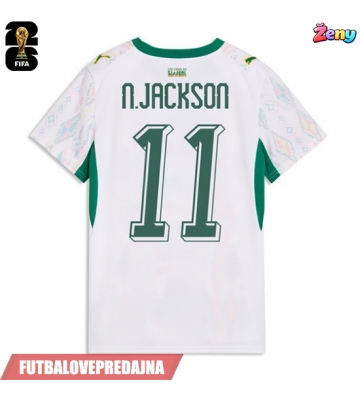 Lacne Ženy Futbalové dres Senegal Nicolas Jackson #11 MS 2026 Krátky Rukáv - Domáci